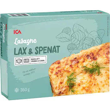 Lasagne lax &amp; spenat 350g ICA.