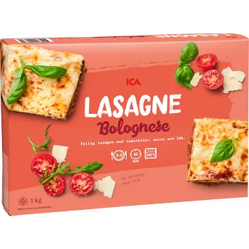 Lasagne bolognese 1kg ICA.