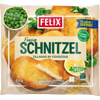 Växtbaserad frasig schnitzel 410g Felix.