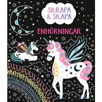 Skrapa &amp; skapa: Enhörningar.
