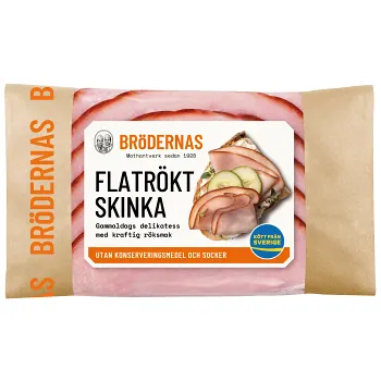Skinka Flatrökt 105g Brödernas.
