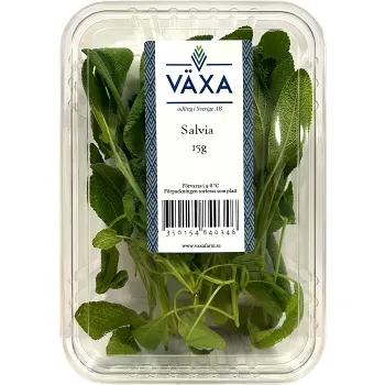 Salvia Färsk 15g Växa odling i Sverige.