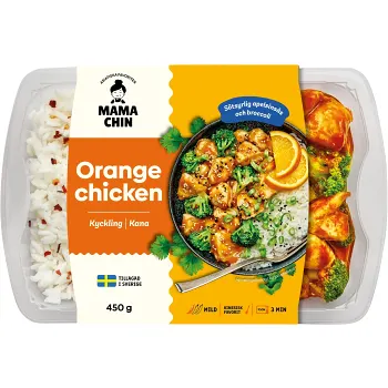 Färdigmat Kyckling i apelsin 450g Mama Chin.