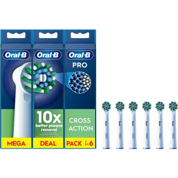 Tandborstrefill Cross Action 6p Oral-B.