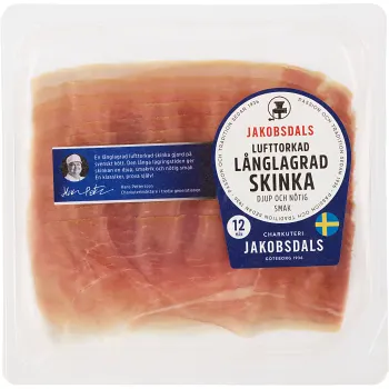 Lufttorkad Skinka Långlagrad 65g Jakobsdals.