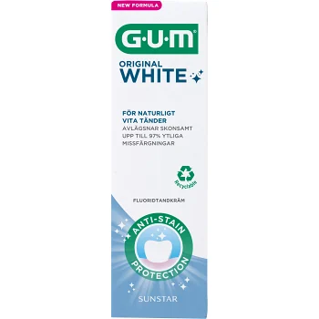 Tandkräm Original White 75ml GUM.