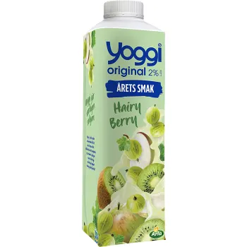 Yoghurt Original Kiwi Krusbär Äpple 2% 1000g Yoggi®.