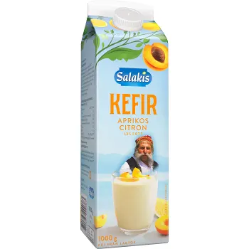 Kefir Aprikos Citron Laktosfri 1,5% 1000g Salakis.