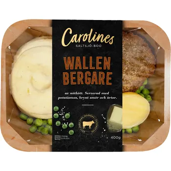 Färdigmat Wallenbergare med Potatismos 400g Carolines Saltsjö-Boo.