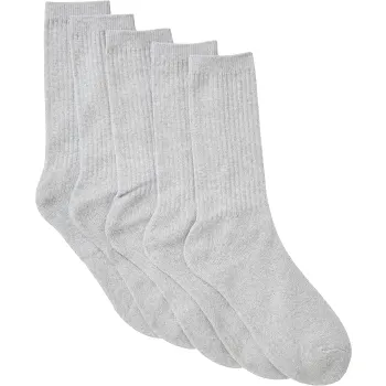 Sportsocka 5p gråmelange 41/45 mywear.