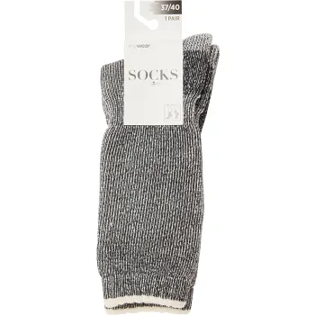 Socka 1p 37/40 ull terry svart mywear.