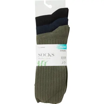 Socka 3p grön mix 44/47 mywear.