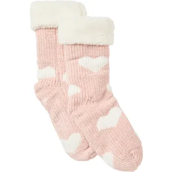 Socka 1p 37/40 fodrad rosa hjärta mywear.
