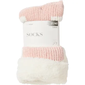 Socka 1p 37/40 fodrad rosa hjärta mywear.