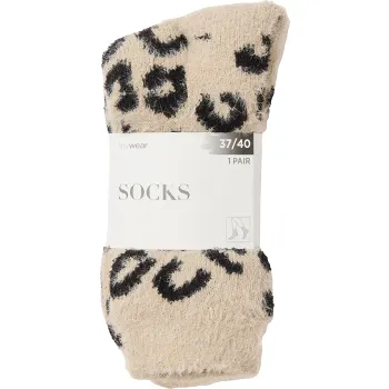 Socka 1p 37/40 fodrad beige leo mywear.