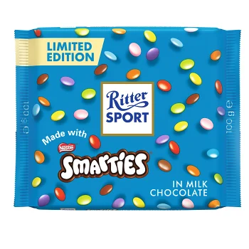 Choklad Smarties Milk Chocolate 100g Ritter.