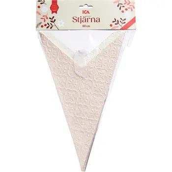 Stjärna 60cm Velvet creme ICA.