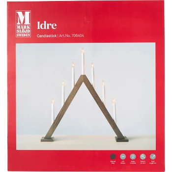 Elljusstake Idre 7 ljus gråbets Markslöjd.