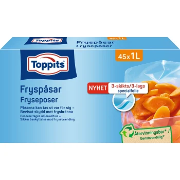 Fryspåsar 1L 45-pack Toppits.