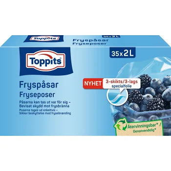 Fryspåsar 2L 35-pack Toppits.