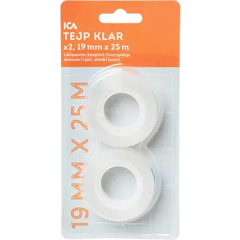 Refill klar 2-pack, 19mm x 25m.