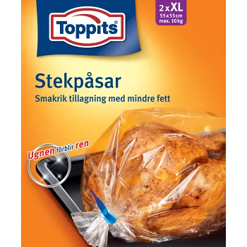 Stekpåse Arombevarande 10kg 2-p Toppits.