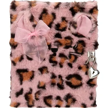 TOPModel Dagbok fluffig m. hjärtlås.