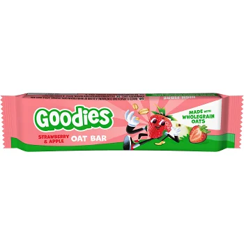 Barnsnacks Oat bar strawberry &amp; apple 3år 23g Goodies.