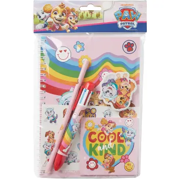 Skrivset Paw Patrol Rosa.