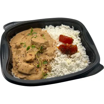 Kycklinggryta Med Paprika, Champinjoner &amp; Ris 415g Jätten Cater.