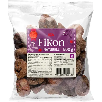 Fikon Naturell 500g ICA.