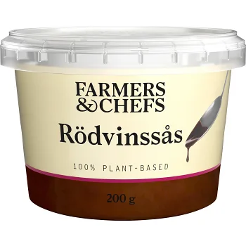 Rödvinssås Plant Based 200g Farmers &amp; Chefs.