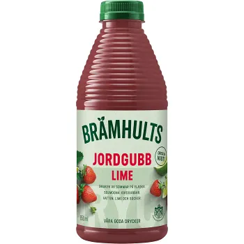 Fruktdryck Jordgubb Lime 850ml Brämhults.