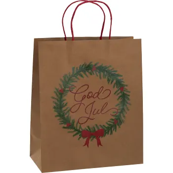 Presentpåse 26x31cm Krans.