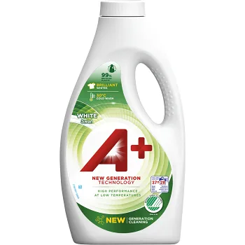 Tvättmedel Flytande White 1500ml Miljömärkt A+.