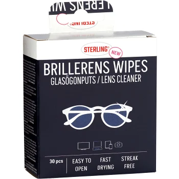 Rengöringsservetter Glasögon Puts 30-p Sterling.