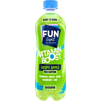Sockerfri Dryck Vitamin Boost Crispy Apple 500ml Fun Light.