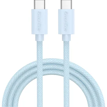 USB-C till USB-C 2m blå Smartline.