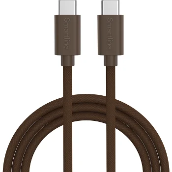 USB-C till USB-C 2m brun Smartline.