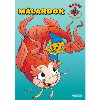 Målarbok Bamse och havets hemlighet.