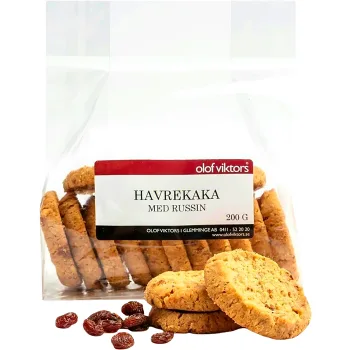 Havrekaka Med Russin 200g Olof Viktors i Glemminge.