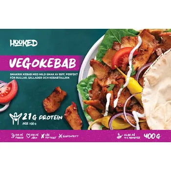Vegobitar kebab 400g Hooked.