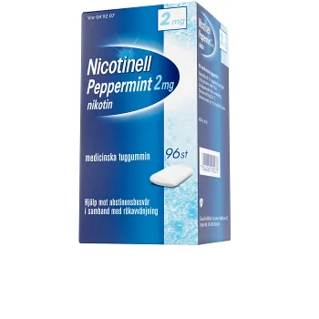 Nicotinell Pepparmint Medicinskt tuggummi 2mg 96-p.