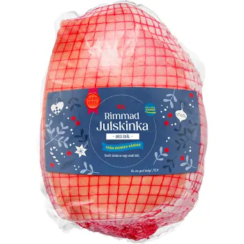 Julskinka Färsk Rimmad med svål ca 3kg ICA.