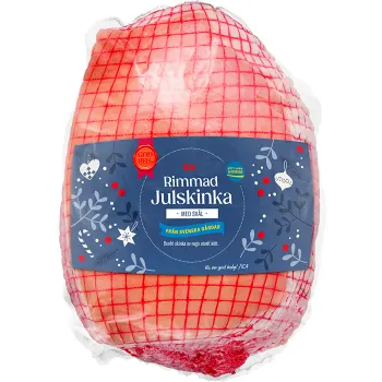 Julskinka Färsk Rimmad med svål ca 4,2kg ICA.