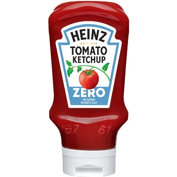 Ketchup utan tillsatt socker &amp; salt 400ml Heinz.