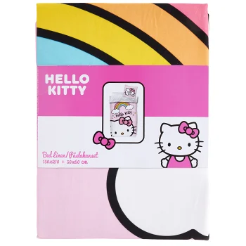 Bäddset Hello Kitty 150x210/50x60cm.