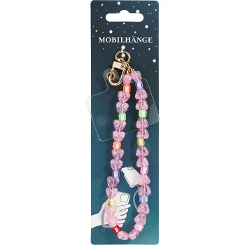 Mobilsmycke Rosa hjärtan.