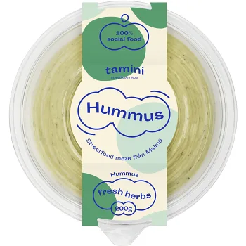 Hummus Fresh Herbs 200g Tamini.
