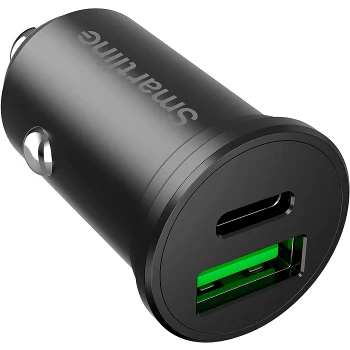Billaddare 45+30W USB-C+USB-A Smartline.